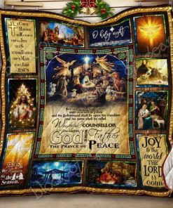 Joy To The World The Lord Is Come Jesus Christmas Quilt