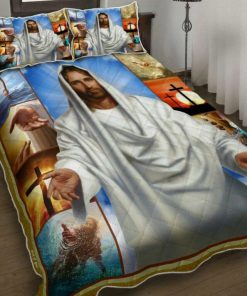Jesus Reaching Hand Quilt Bedding Set UXGO23BD