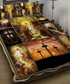 Resurrection of Jesus Easter Quilt Bedding Set