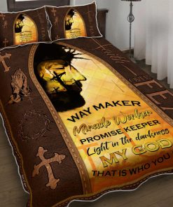 Jesus Christ. Faith Over Fear Quilt Bedding Set