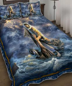 Jesus My Savior Quilt Bedding Set