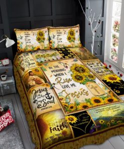 In The World When I Rise Give Me Jesus Quilt Bedding Set