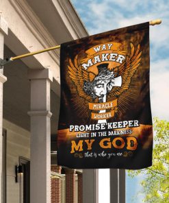 Jesus Christ Way Maker Miracle Worker Flag Jesus Christ Way Maker Miracle Worker Flag