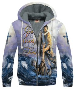 GOD NV-G-74 Premium Heavy Fleece Zip Hoodie GOD NV-G-74 Premium Heavy Fleece Zip Hoodie