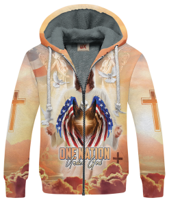 GOD NV-GOD-21 Premium Heavy Fleece Zip Hoodie GOD NV-GOD-21 Premium Heavy Fleece Zip Hoodie