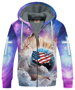 GOD NV-G-51 Premium Heavy Fleece Zip Hoodie GOD NV-G-51 Premium Heavy Fleece Zip Hoodie