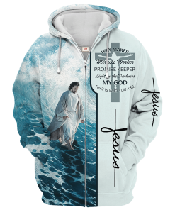Premium Microfleece Zipper Hoodie – Christian Faith Apparel | GOD HLT-2512-G-01