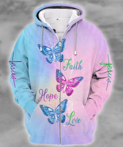 Premium Microfleece Zipper Hoodie – Christian Faith Apparel | GOD HLT-0301-G-01