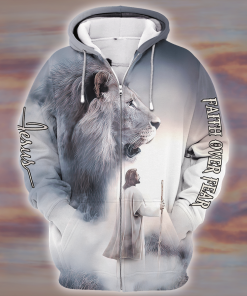 Premium Microfleece Zipper Hoodie – Christian Faith Apparel | GOD HLT-1201-G-02