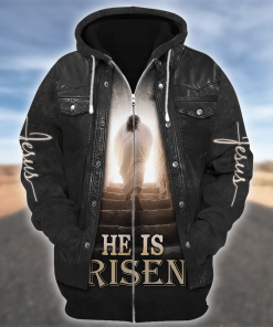 Premium Microfleece Zipper Hoodie – Christian Faith Apparel | GOD HLT-1602-G-01