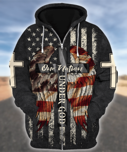 Premium Microfleece Zipper Hoodie – Christian Faith Apparel | GOD HLT-0804-G-01