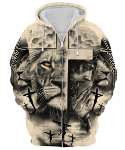 Premium Microfleece Zipper Hoodie – Christian Faith Apparel | GOD NV-GOD-06