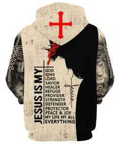 Premium Microfleece Zipper Hoodie – Christian Faith Apparel | GOD NV-GOD-06