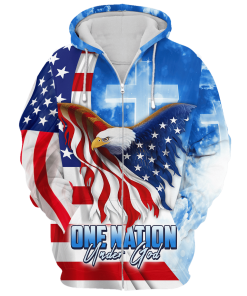 Premium Microfleece Zipper Hoodie – Christian Faith Apparel | GOD NV-GOD-14