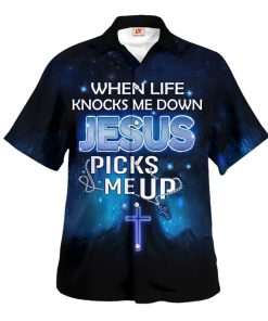 GOD NV-G-104 Premium Hawaiian Shirt GOD NV-G-104 Premium Hawaiian Shirt