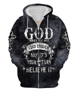 Premium Microfleece Zipper Hoodie – Christian Faith Apparel | GOD NVG107