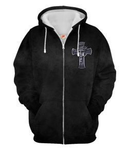 Premium Microfleece Zipper Hoodie – Christian Faith Apparel | GOD NVG121