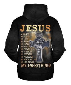 Premium Microfleece Zipper Hoodie – Christian Faith Apparel | GOD NVG121