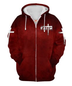 Premium Microfleece Zipper Hoodie – Christian Faith Apparel | GOD NVG122