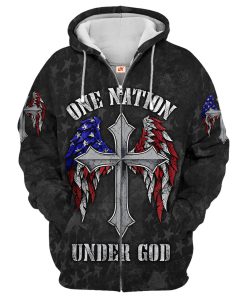 Premium Microfleece Zipper Hoodie – Christian Faith Apparel | GOD HBLG30