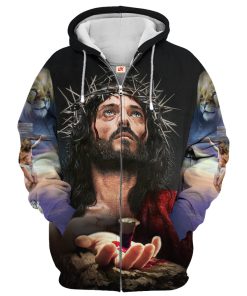 Premium Microfleece Zipper Hoodie – Christian Faith Apparel | GOD HBLGO37