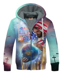 GOD NVGO32 Premium Heavy Fleece Zip Hoodie GOD NVGO32 Premium Heavy Fleece Zip Hoodie