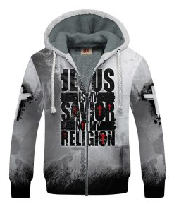 GOD NVGO43 Premium Heavy Fleece Zip Hoodie GOD NVGO43 Premium Heavy Fleece Zip Hoodie