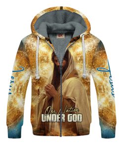 GOD NVGO46 Premium Heavy Fleece Zip Hoodie GOD NVGO46 Premium Heavy Fleece Zip Hoodie