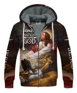 GOD NVGO58 Premium Heavy Fleece Zip Hoodie GOD NVGO58 Premium Heavy Fleece Zip Hoodie