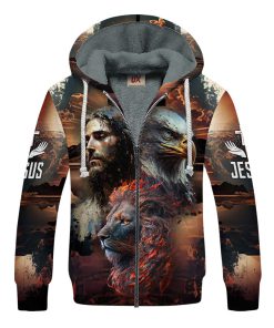 GOD NVGO107 Premium Heavy Fleece Zip Hoodie GOD NVGO107 Premium Heavy Fleece Zip Hoodie