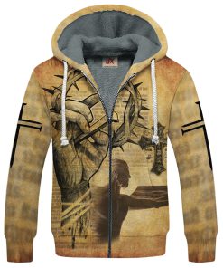 GOD TQTGO219 Premium Heavy Fleece Zip Hoodie