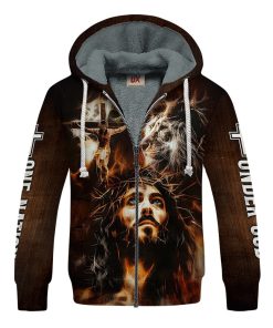 GOD NVGO156 Premium Heavy Fleece Zip Hoodie GOD NVGO156 Premium Heavy Fleece Zip Hoodie