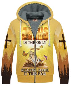 GOD HBLTGO117 Premium Heavy Fleece Zip Hoodie GOD HBLTGO117 Premium Heavy Fleece Zip Hoodie