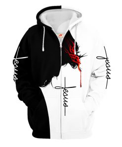 Premium Microfleece Zipper Hoodie – Christian Faith Apparel | GOD LSNGO37