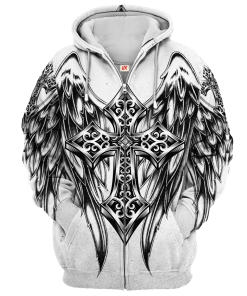 Premium Microfleece Zipper Hoodie – Christian Faith Apparel | MTGO310