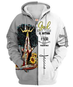 Premium Microfleece Zipper Hoodie – Christian Faith Apparel | GOD LTGO392