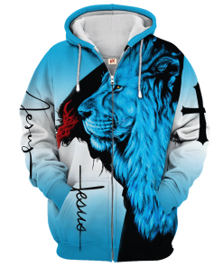 Premium Microfleece Zipper Hoodie – Christian Faith Apparel | GOD LTGO419