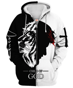 Premium Microfleece Zipper Hoodie – Christian Faith Apparel | GOD LTGO420
