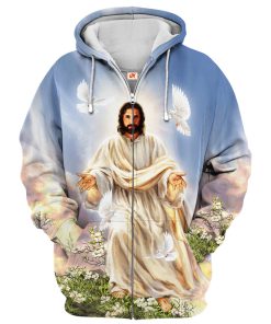 Premium Microfleece Zipper Hoodie – Christian Faith Apparel | GOD HBLTGO163
