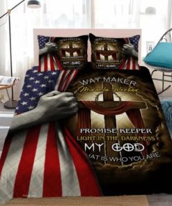 Jesus Cross – Way Maker Miracle Worker Quilt Bedding Set LSNGO18BD