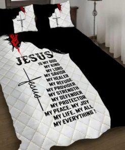 Christian Jesus Quilt Bedding Set UXGO45BD