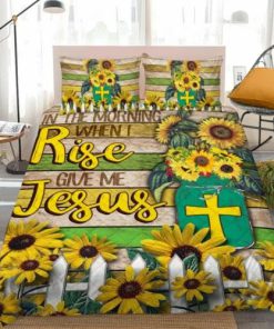 In The Morning When I Rise Give Me Jesus Quilt Bedding Set - LSNGO10BD