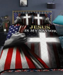 Jesus Is My Savior Quilt Bedding Set