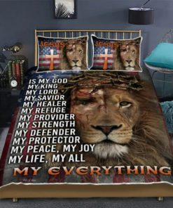 Jesus Lion Of Judah, My Everything Quilt Bedding Set