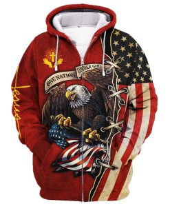 Premium Microfleece Zipper Hoodie – Christian Faith Apparel | GOD LSNGO13