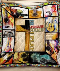 In Jesus Name I Play Guitar Quilt