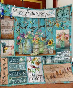 God Says You Are Quilt Blanket UXGO47QI