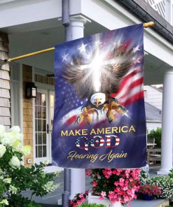 Make America God Fearing Again - Unique Eagle Flag AA164 Make America God Fearing Again - Unique Eagle Flag AA164