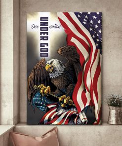 God Bless America - Unique Eagle Christian Canvas AA75