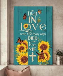 I Fell In Love With God - Sunflower Canvas NUM61